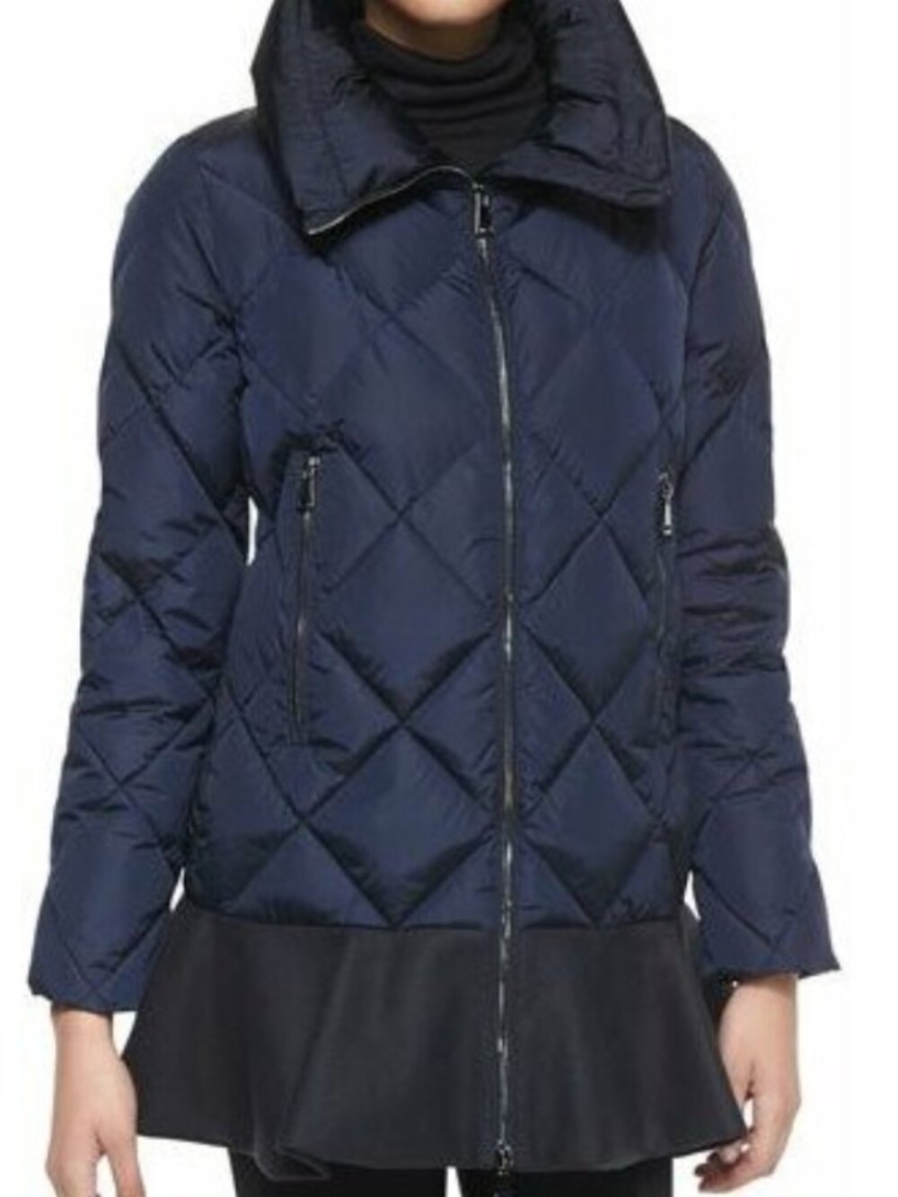 Moncler Women's Navy Vouglans Giubbotto Quilted Down Jacket - Size 5